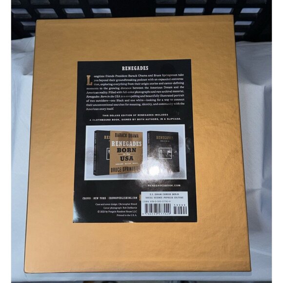 Renegades Born in the USA Obama + Springsteen SIGNED 1st First Print Edition NEW - Picture 10 of 14